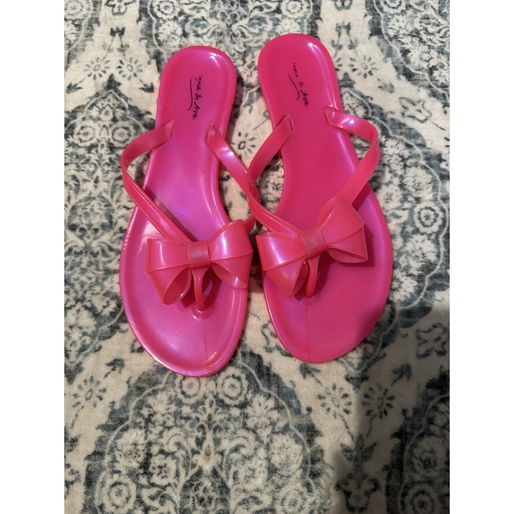 Anna And Ava Vibrant Pink Kelly Bow Sandals Size 8